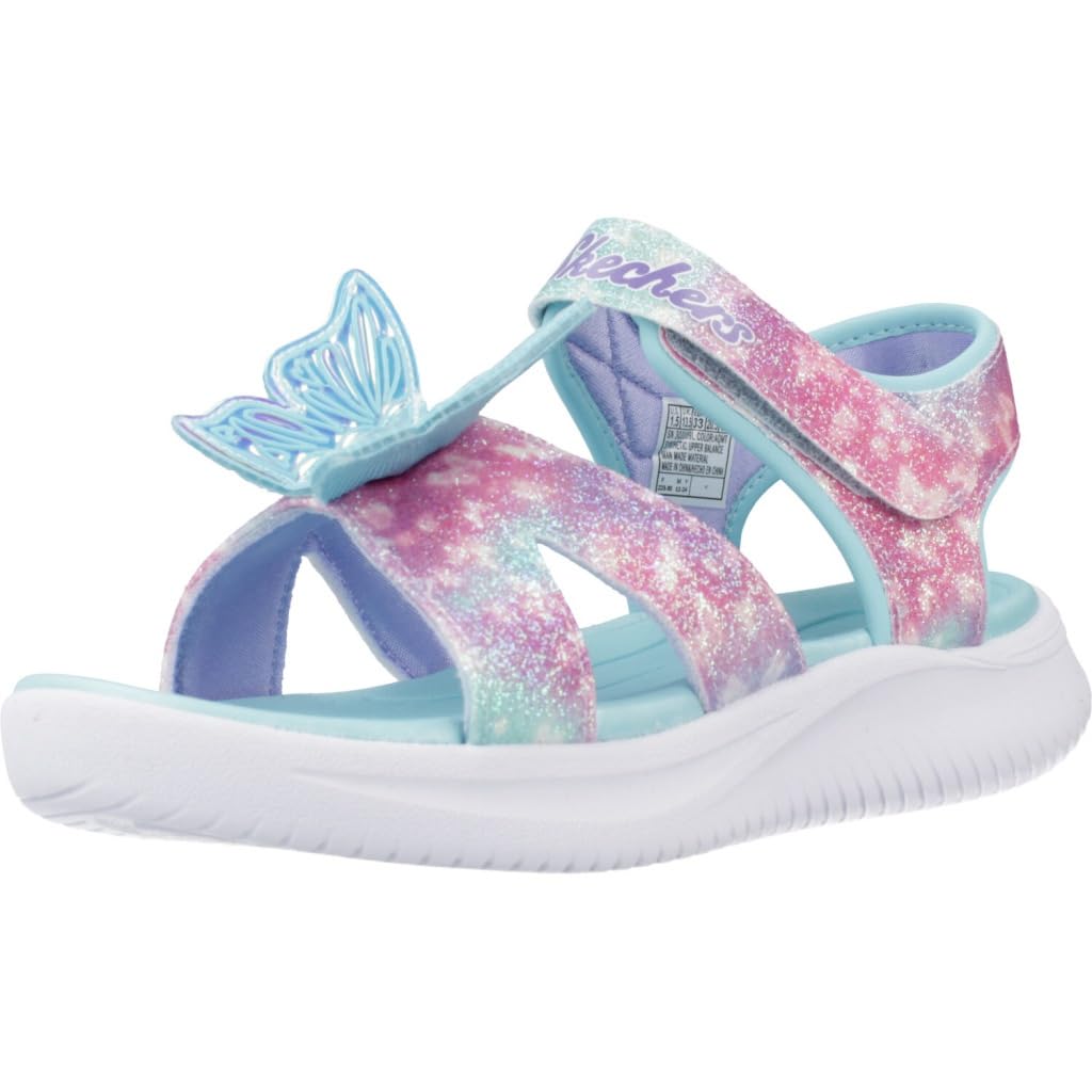Skechers Girls Aqua Multi Butterfly Brites Sandals Colour: : Size 11.5 Kids