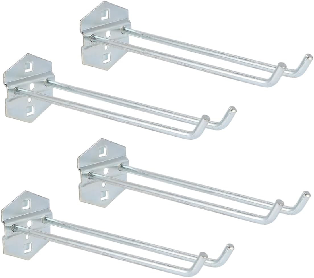 Holibanna 4pcs Steel Pegboard Hooks Garage Tool Hangers Sturdy Hooks for Storage Wall Mount Pegboard Accessories