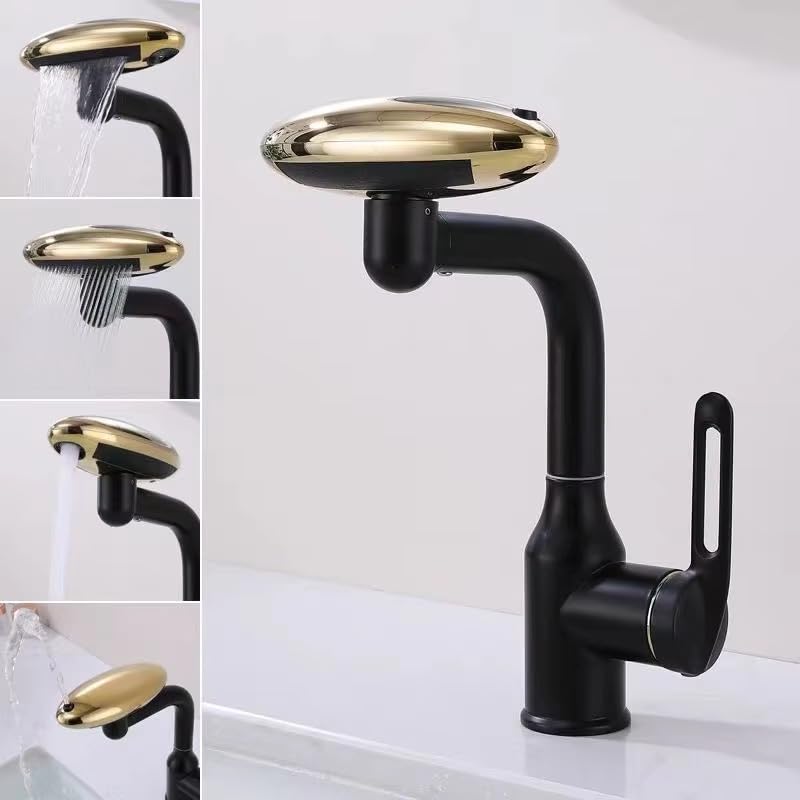 ETVIEIO 4-in-1 Kitchen Faucet | Modern Multi-Function Sink Faucet with 4 Water Modes | Premium Stainless Steel Tap | Sink Mixer Extension for Comfortable Washing, Easy Cleaning, and Kitchen (Black)-image-15