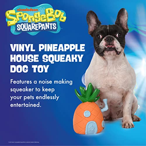 Spongebob Squarepants For Pets Pineapple House Vinyl Dog Toy | Rubber Dog Toy Shaped Like Pineapple From | Squeaky Dog Toy For All Dogs, Fun Dog Chew Toy, Ff15617 #TOP1