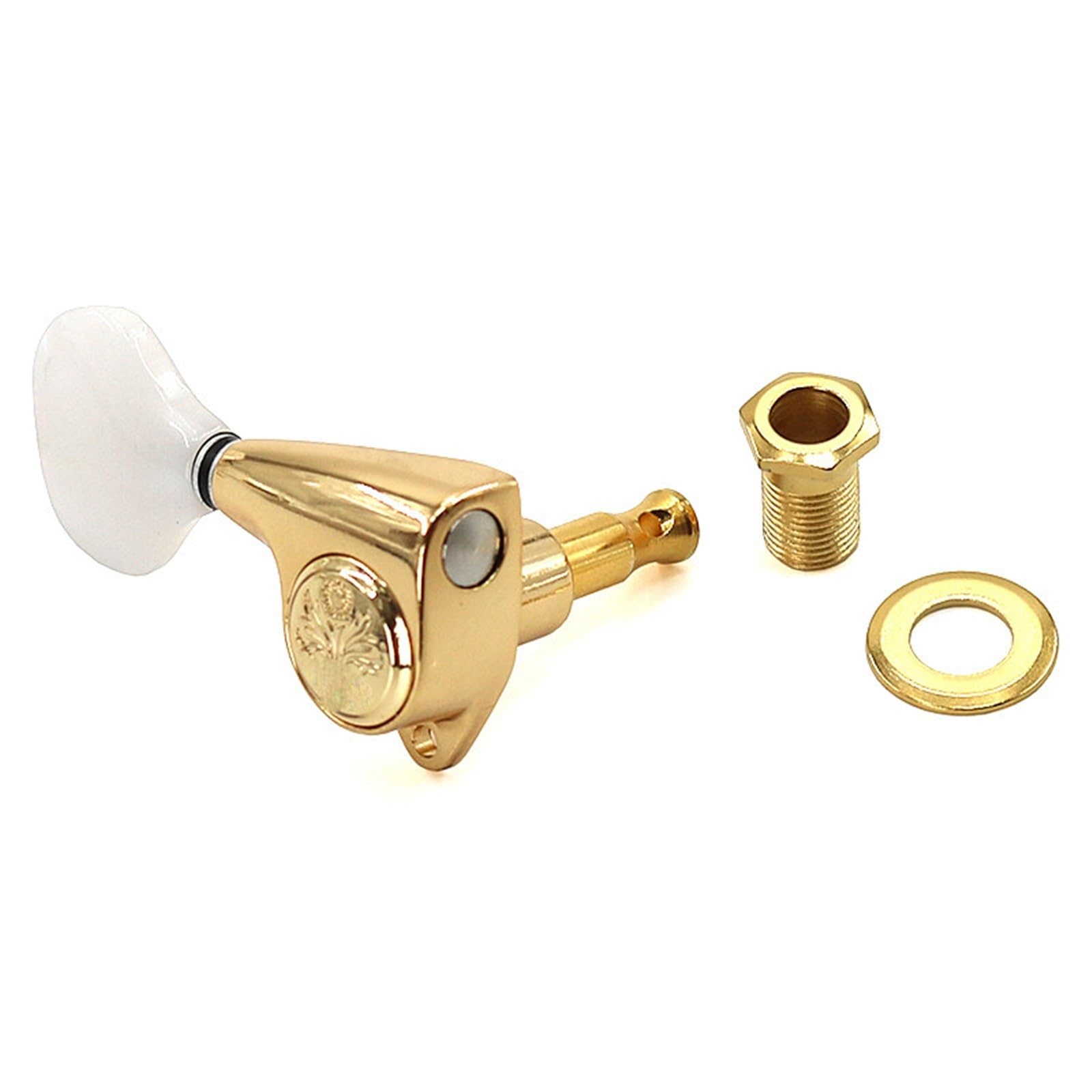 Dzbanek Do Strojenia Gold Butterfly Head Gitar Elektrycznych I Akustycznych (typ Zamknięty) Gitarowe Klucze Z Blokadą