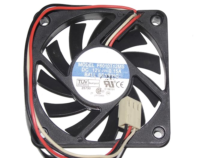 Ventilador F6010T12MS 12V soluciona el sobrecalentamiento en routers y descodificadores