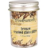 Stampendous Crushed Glitter Glass, Bronze Color