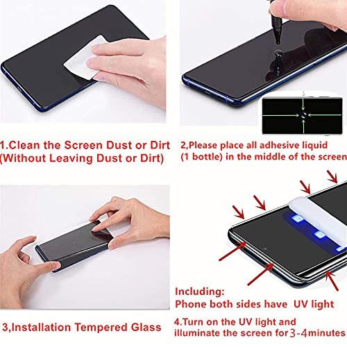 Image of (PACK OF2 Tempered Glass Screen Guard Protector Compatible for Vivo iQOO Z7 Pro 5G UV with Edge to Edge Coverage and Easy Installation Kit