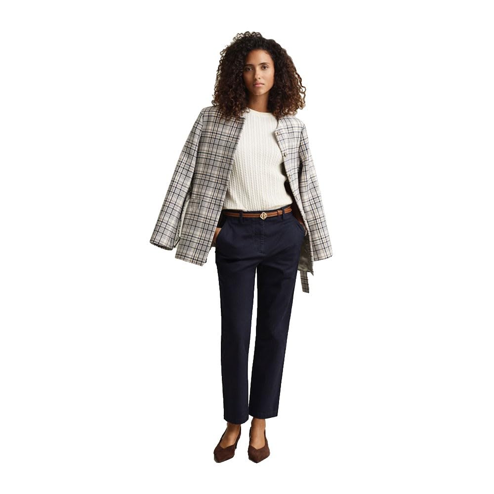 Gant Pantalon Chino Slim pour Femme, Bleu soirée, 38 W