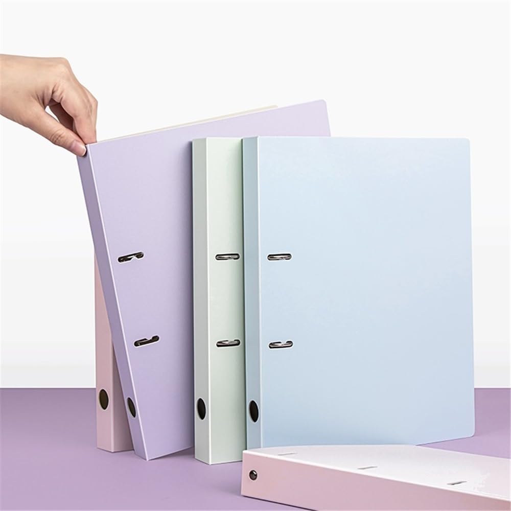 folder 5 szt. A4 perforowany folder PP z dwoma otworami na luźne kartki Informacje o plikach Organizer do szkoły, biura Kurtki plików(Blue)