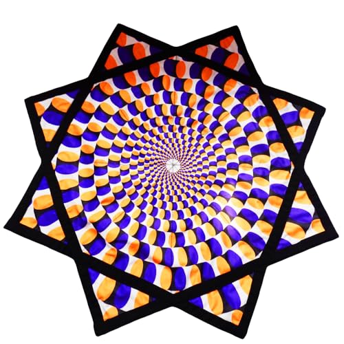 BVCY Flowstar Beginners Flow Star Spinning Cloth Easy to Rotate Sided Print Double Stitched Flow Toy Fingertip Rotating Flow Toy Dapo Star (Style-4)