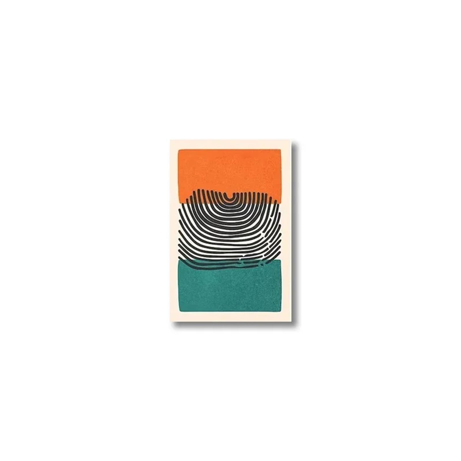 Arte mural moderno de estilo bohemio con formas abstractas LEMST para sala de estar 40x50cm 3
