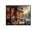 HomeArtPrint Coffee Corner Abstract Art Print Poster, Wall Art Painting Decor. Paint Splash Style Artwork For Bedroom Bathroom Office Home 70 (Coffee Corner, 10" L x 8" W, Unframed)
