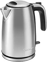 Chaleira Elétrica, Cuisinart, 3 Anos de Garantia, 1500W, Sem Fio, 1,7 Litros, Inox - 127V