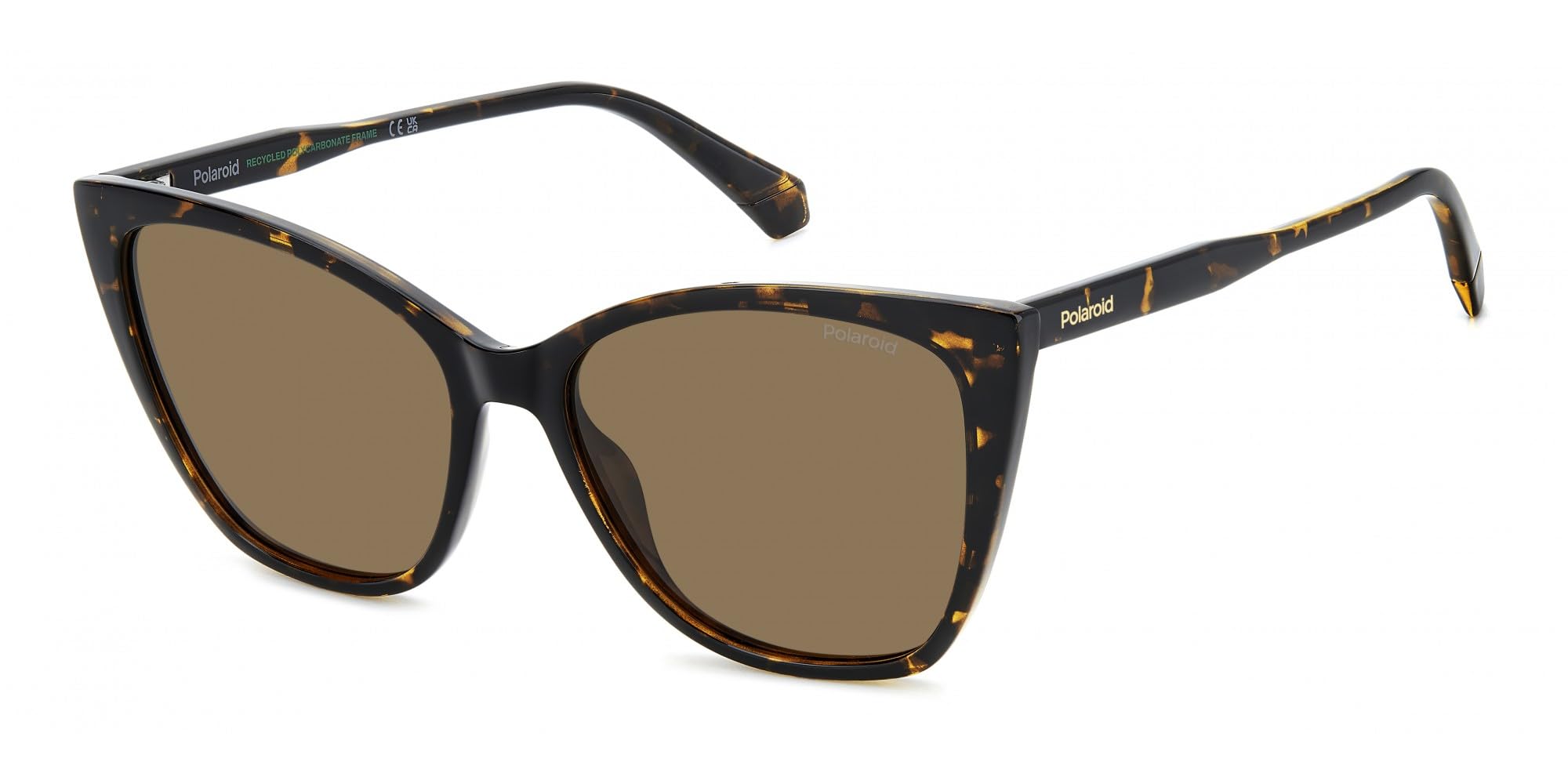 Polaroid Brown Pld 4181/S 086/Sp Woman Sunglasses Polycarbonate Havana Squared Polarized