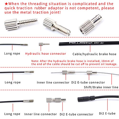 Acessório de bicicleta, Andoer Ferramenta de roteamento de cabo interno de bicicleta Trocador de fio