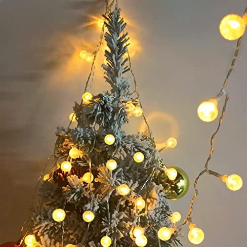 Fairy Lights Battery Operated30Ft 60Led Indoor Outdoor String Lights Remote Control, 8 Lighting Modes Waterproof Hanging Lights Decorative Christmas Lights for Party Patio Garden Wedding-Warm Light