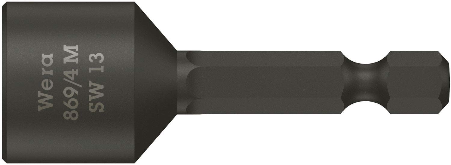 Wera Hexagon Screwdriver Bit, 13 mm Tip