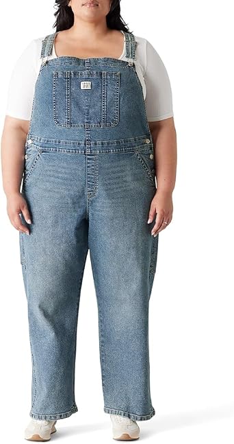 Levi Strauss Signature Gold Womens 90s Hertiage Overall Stretch Denim Available in Plus