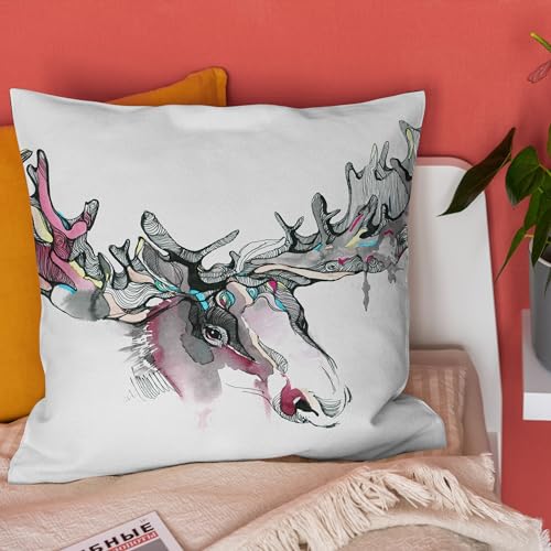 Housses de coussin 50x50 cm lot de 4 en lin imperméable pour canapé CEVAN - 3