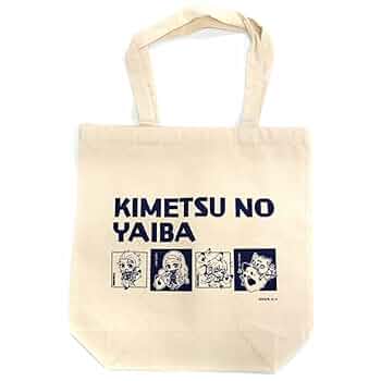 鬼滅の刃　ショッピングバッグ　缶バッジ付き　我妻善逸　嘴平伊之助 鬼滅の刃 ショッピングバッグ 缶バッジ付き 我妻善逸 嘴平伊之助