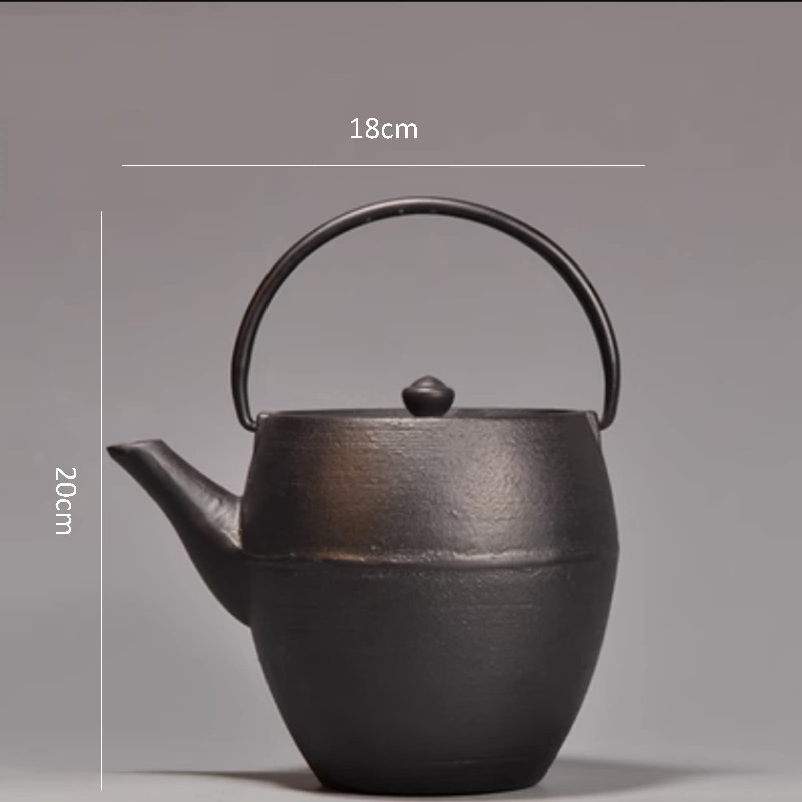 Teiera In Ghisa Giapponese 1.1L - Con Infusore, Per Tè, Design Nero, Mantiene Calore - Foto 10