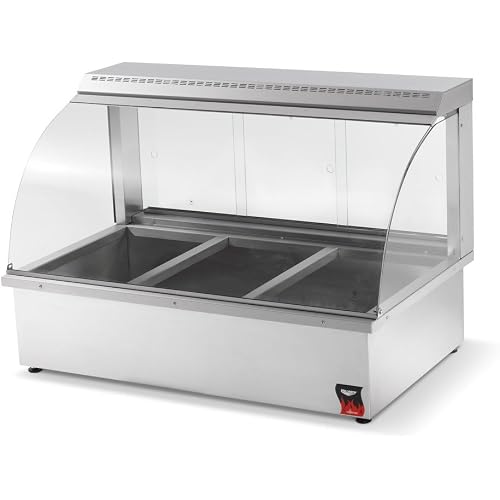 Vollrath 40732 Cayenne Bain Marie Countertop Heater Deli Display Case, 120v