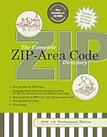 2006/7 Complete US ZIP-Area Code Directory: 3-Way Easy Lookup for All US ZIP Codes and Area Codes 1930242298 Book Cover