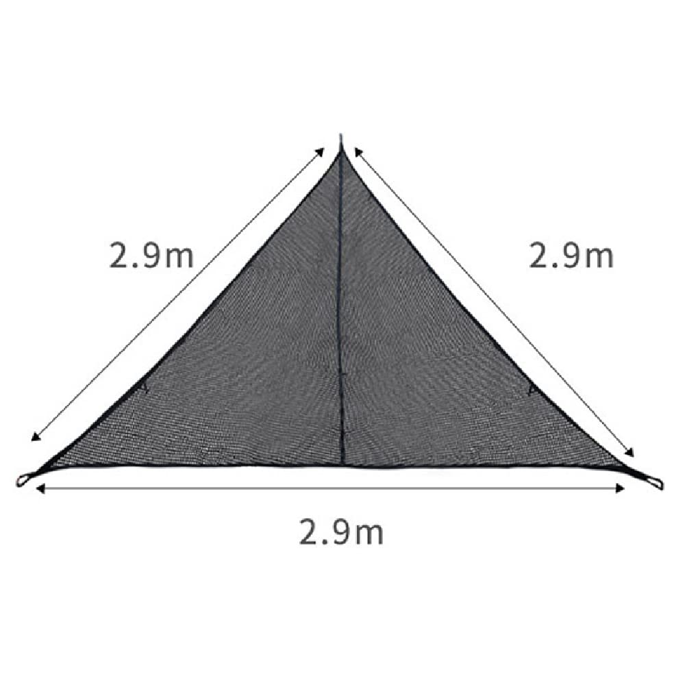 Hamaca de malla triangular resistente y transpirable con bolsa de almacenamiento extraíble, fijación de 3 puntos para adultos