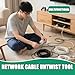 Network Cable Untwist Tool, Cable Wire Stripper, Network Wire Stripping Tool, Wire Straightener & Stripper for Category 5/6 Cables