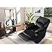 Produktbild ModernLuxe Relaxsessel & -liegen Kunstleder Sessel mit Liegefunktion Fernsehsessel Ruhesessel Loungesessel Schlafsessel in Schwarz, Belastbarkeit: 150 Kg