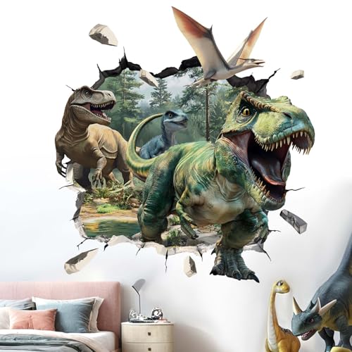 3D Dinosaur Wall Stickers for Kids Room