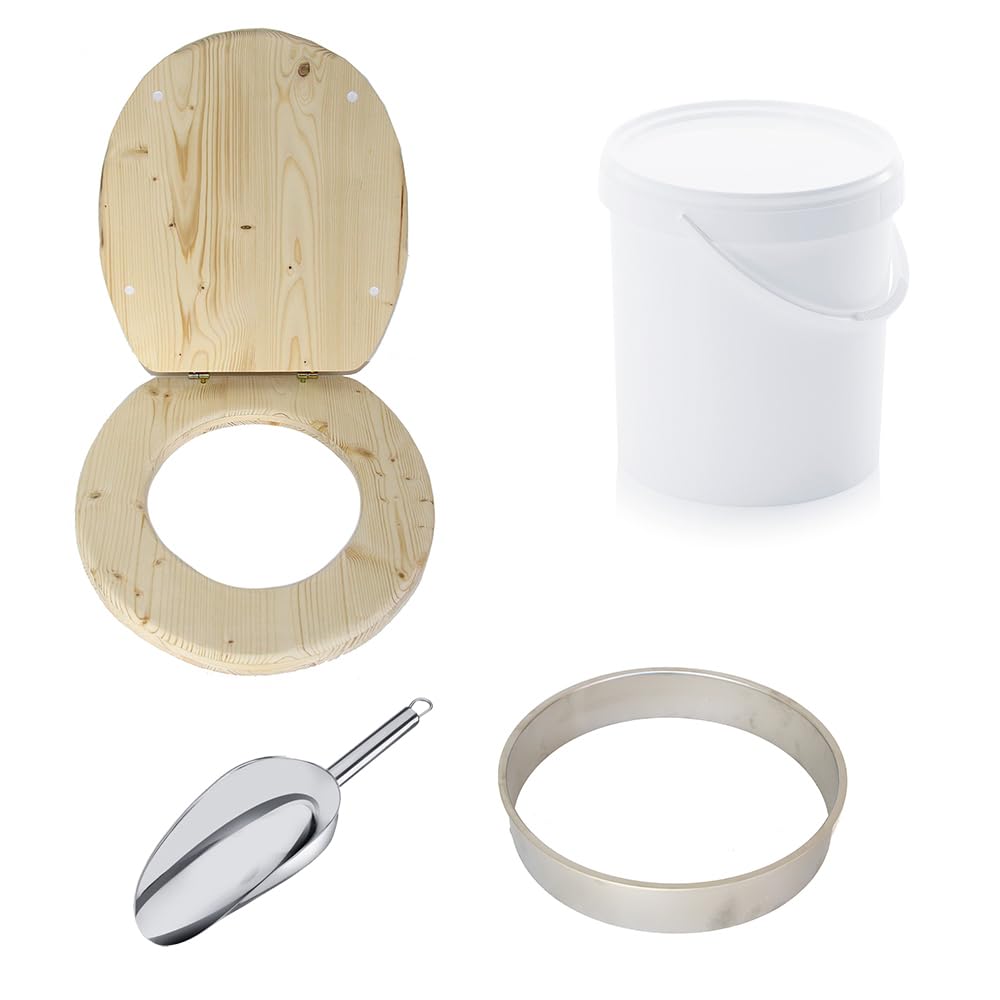 Kit Complet pour fabriquer sa Toilette sèche en Bois - kit pour autoconstructeur - DIY Toilette sèche