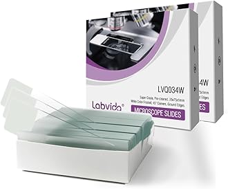 144pcs of Pre-Cleaned White Color Frosted Microscope Slide, Dim.75mmx25mm, Super Grade Glass, Ground Edges, 45° Safety Corners, LVQ034W