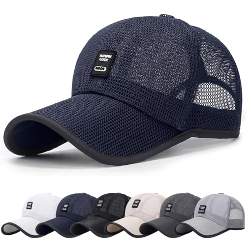 DURINM Cappelli con Parasole Berretto da Tennis da Golf Visor Sportive Cappello per Donna Uomo Il Cappellino da Baseball è in Rete e Traspirante Berretto Cappello da Baseball