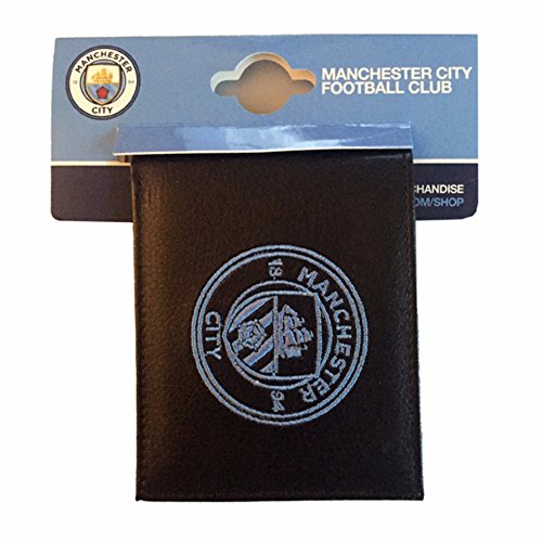 Portefeuille Manchester City FC cadeau parfait pour supporter en faux cuir noir