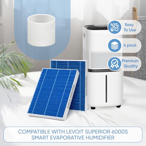 Image of 8 Pack 6000S Humidifier Wick Filter Replacement for LEVOIT Superior 6000S