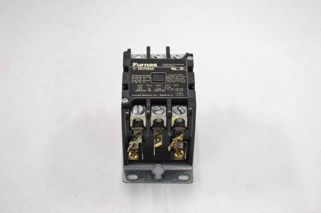 42CF35AG Definite AC 190-220/208-240V-AC 15HP 50A AMP CONTACTOR B323653