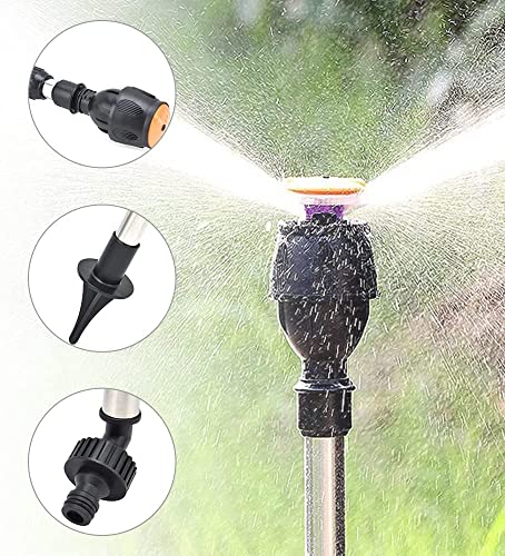 Rotating Tripod Sprinkler, Stainless Steel Rotary Irrigation Tripod Telescopic Support Sprinkler, Garden Watering Tool With 360 Degree Watering Nozzle，Greening Lawn Irrigation #TOP2