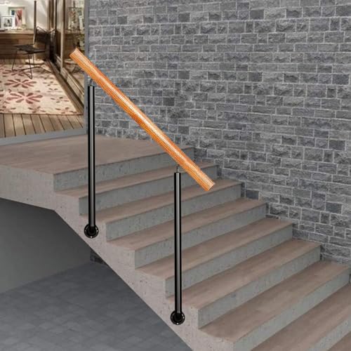 Rampe d'escalier de transition pour marche extérieure, garde-corps réglable 0°-270°
