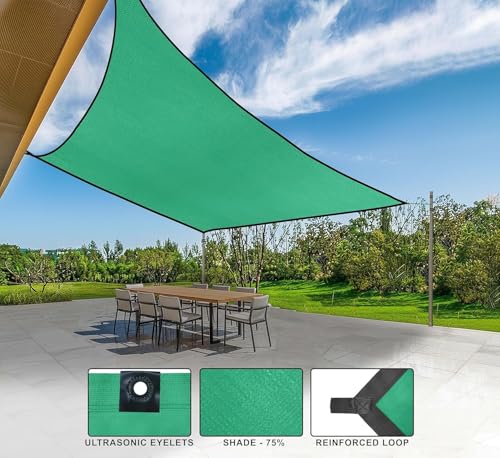 Image of Newtone Multipurpose Shade Net /Green Net - 75% Sunblock (10 ft x 05 ft) | UV Stabilized & Heavy Duty | Ideal for Terrace, Lawn, Balcony & Greenhouse - Green Color