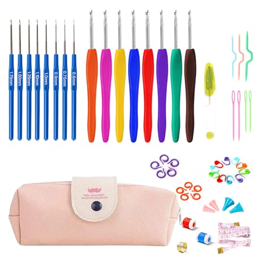 Listado y reviews de Chaquetas como ganchillo listamos los 10 mejores. 26 Spardar Juego De Ganchos Crochet, Ganchos Para Tejer Ergonomico Con Bolsa, 11 Tamaños De Ganchillo Agujas De 2 Mm a 8 Mm, Antideslizante Mangos de Goma, Crochet Hooks Regalo de...