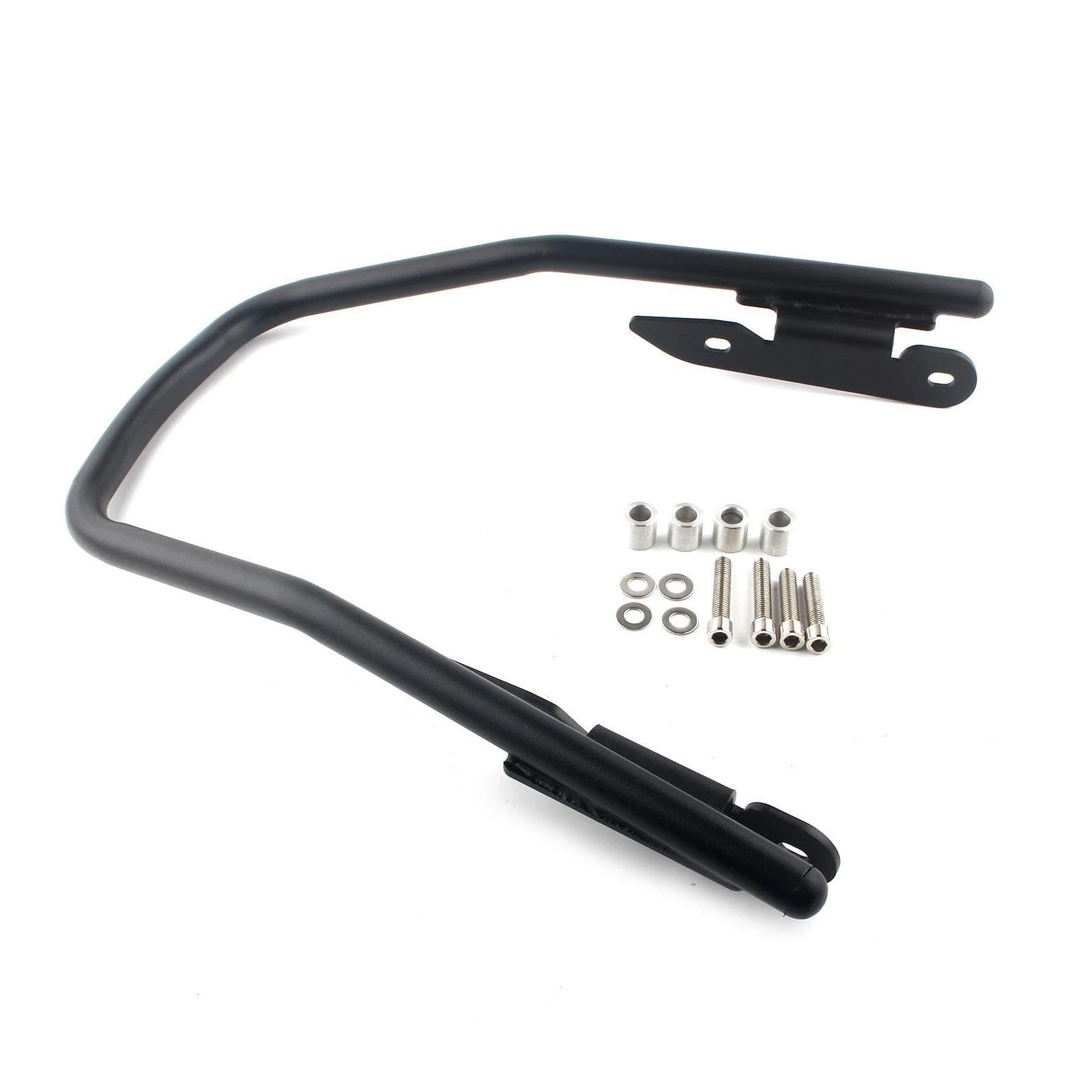 Soporte de equipaje para Triumph Trident 660 con base rígida negra 6
