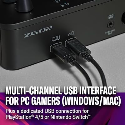 Yamaha ZG02 Gaming Mixer for Voice Chat and Game Streaming