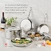 Hestan ProBond Luxe 11-Inch Skillet, Professional Clad Stainless Steel ProCore Tri-Ply Clad Construction, Polished Exterior, Induction & Oven Safe #1