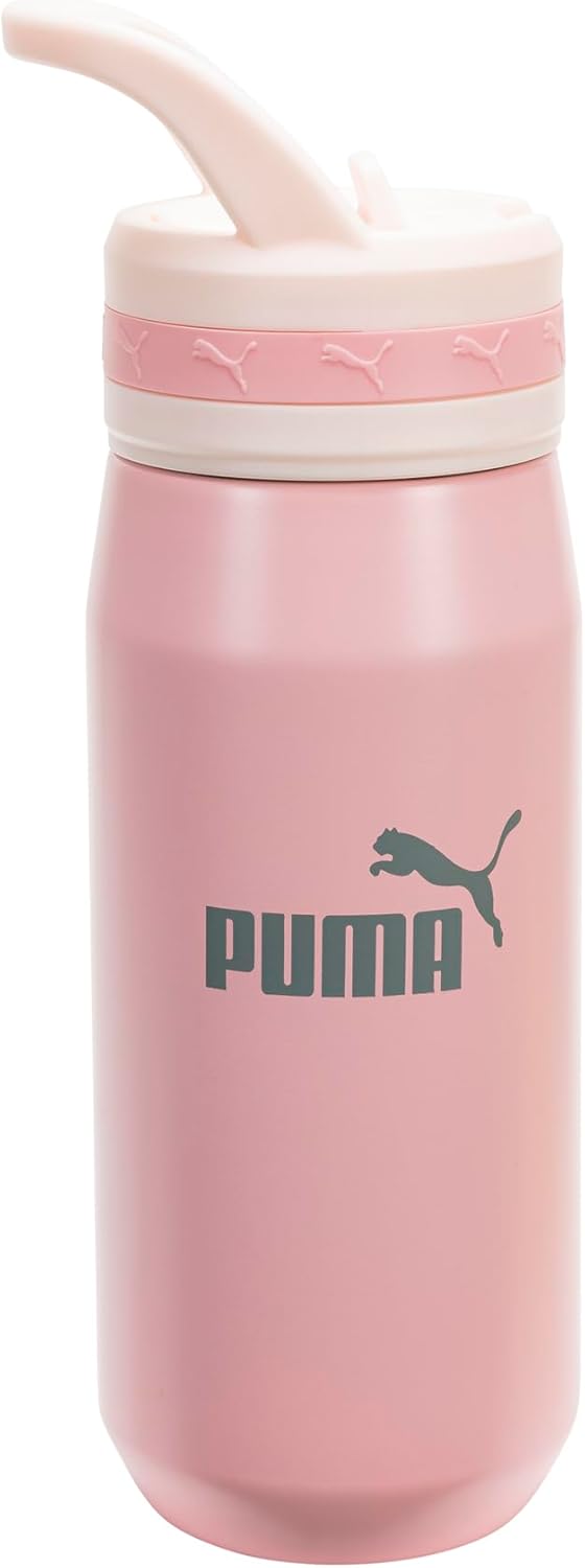 PUMA 18oz Spree Water Bottle, Pink/Multi, OS