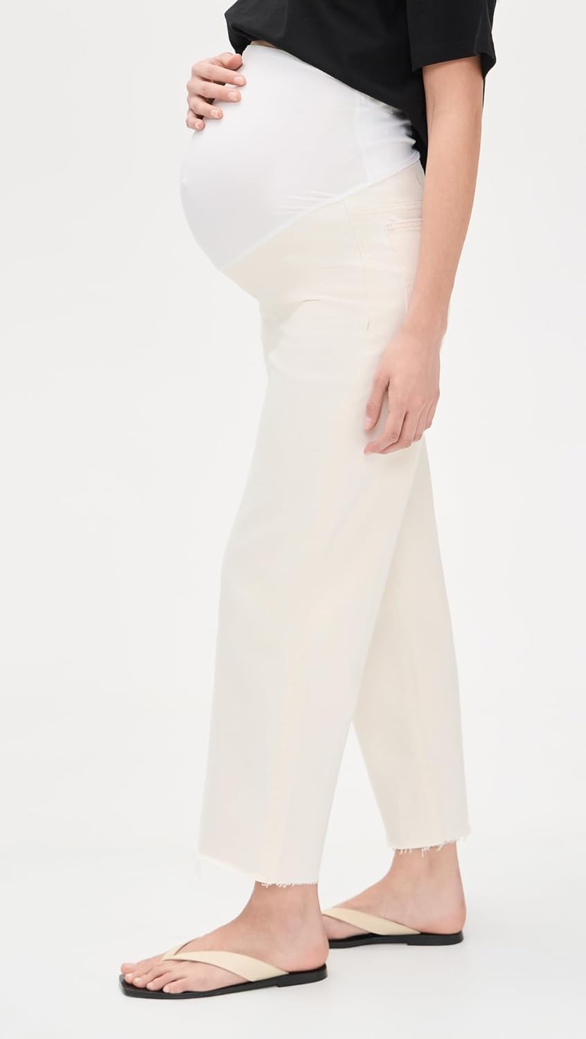 Madewell Women's Maternity Perfect Vintage Wide Crop Jeans