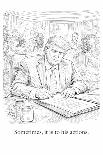 Really Big Coloring Books Trump Derangement Syndrome Political Coloring Book, 36 Pages, Perfect Binding, 11.0 x 8.5 Inches, Adult Educational Publication (Trump Derangement Syndrome Coloring Books) – vue 6