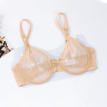 See-through Bra and Thong 2-Piece Set, Transparent Lingerie, Sexy Underwear