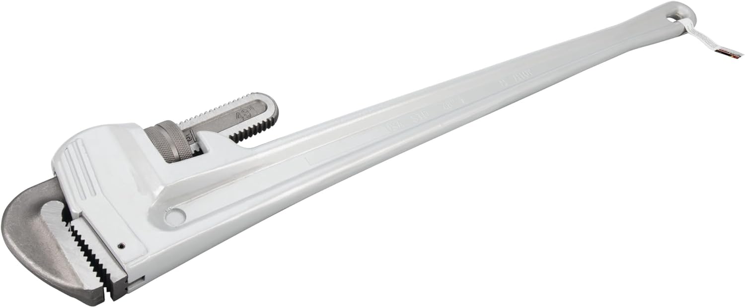 Performance Tool W2148 Aluminum Heavy-Duty Adjustable Straight Pipe Wrench, 48-inch
