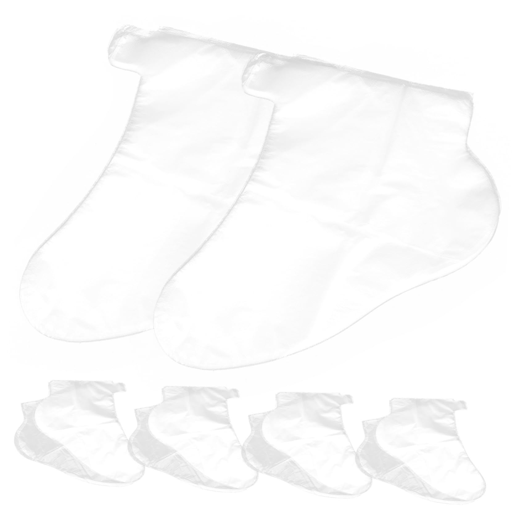 FOMIYES 300pcs Foot Mask Feet Moisturizing Use Foot Covers Shoe Trying-on Covers Foot Spa Pedicure Cover Foot Care Masks Feet Peel Off Masks Transparent Foot Covers Hdpe