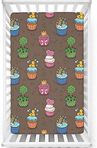 Nursery Themed Fitted Crib Sheet,Standard Crib Mattress Fitted Sheet Toddler Bed Mattress Sheets-Baby Crib Sheets for Girl or Boy,28“ x52“,Multicolor