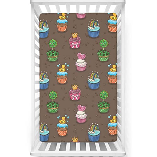 Nursery Themed Fitted Crib Sheet,Standard Crib Mattress Fitted Sheet Toddler Bed Mattress Sheets-Baby Crib Sheets For Girl Or Boy,28“ X52“,Multicolor #TOP24