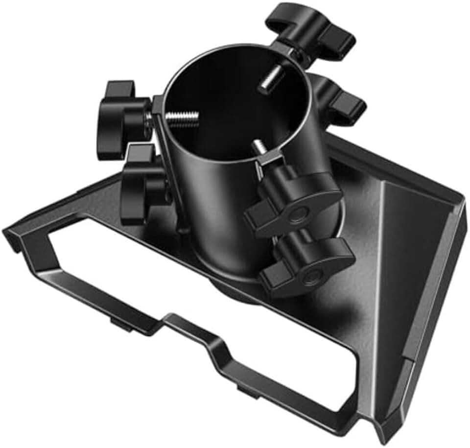 Adaptador de suporte de montagem de poste de alumínio para Starlink para geração 3 com bloqueio de seis parafusos e manga profunda para montagem estável ao ar livre